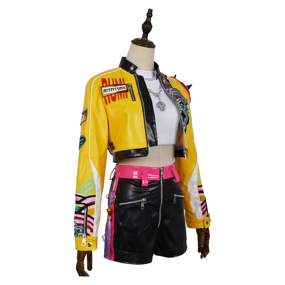 Rumi Kpop Kostüm - Demon Hunters Outfit Für Mädchen Mit Matching Set