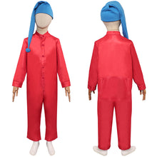 Laden Sie das Bild in den Galerie-Viewer, Kinder Jungen Schneewittchen Zwerge rot Jumpsuot Cosplay Outfits