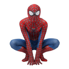 Laden Sie das Bild in den Galerie-Viewer, Marvel Raimi Jumpsuit Spider-Man Peter Parker Cosplay Kostüm für Erwachsene Kinder