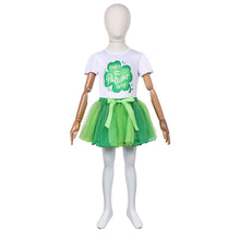 Laden Sie das Bild in den Galerie-Viewer, Mädchen Kinder St. Patrick’s Day Tüllkleid Saint Patrick's Day Kleid