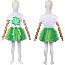 Laden Sie das Bild in den Galerie-Viewer, Mädchen Kinder St. Patrick’s Day Tüllkleid Saint Patrick's Day Kleid