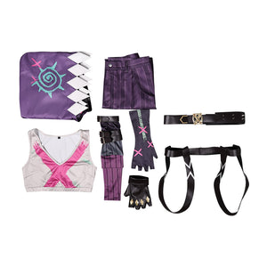 2024 Serie Arcane: League of Legends Jinx Cosplay Kostüm Set