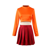 Laden Sie das Bild in den Galerie-Viewer, Scooby-Doo Velma Dinkley Outfits Cosplay Kostüm