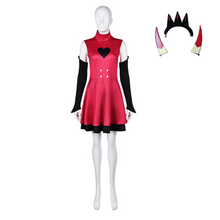 Laden Sie das Bild in den Galerie-Viewer, Hazbin Hotel Charlie rot Kleid Charlie Morningstar Dämon Cosplay Outfits