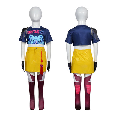 Kinder Mädchen Mira Kostüm Kpop Demon Hunters Mira Cosplay Outfits