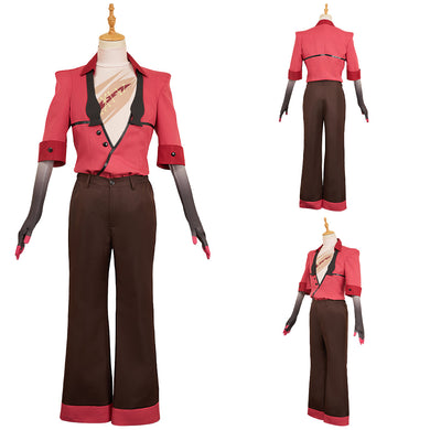Alastor rot Kostüm Set Hazbin Hotel 2 The Radio Demon Alastor Cosplay Outfits