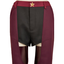 Laden Sie das Bild in den Galerie-Viewer, Angel Dust weinrot Kostüm Set Hazbin Hotel 2 Angel Cosplay Kostüm