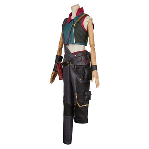 Arcane 2024 Jinx Kostüm Set Arcane: League of Legends Jinx Cosplay Outfits