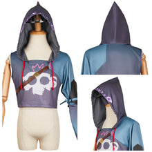 Laden Sie das Bild in den Galerie-Viewer, Arcane: League of Legends Ekko Oberteil Hoodie Cosplay Outfits