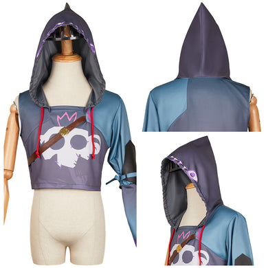 Arcane: League of Legends Ekko Oberteil Hoodie Cosplay Outfits