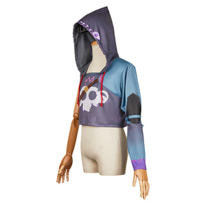 Arcane: League of Legends Ekko Oberteil Hoodie Cosplay Outfits