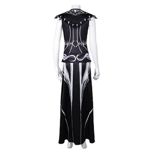 Baldur's Gate Shadowheart schwarz Kostüm Cosplay Outfits