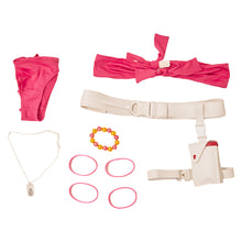 Laden Sie das Bild in den Galerie-Viewer, Cammy White Bademode Street Fighter Killer Bee Bikini Cosplay Outfits