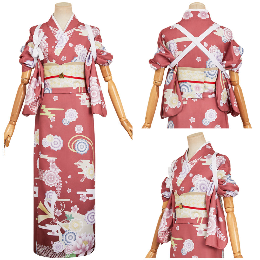 Charlie Morningstar rosa Kimono Hazbin Hotel Charlie Cosplay Kostüm