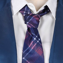 Laden Sie das Bild in den Galerie-Viewer, Coven Academy blau Schuluniform mit Krawatte Hexe Cosplay Kostüm