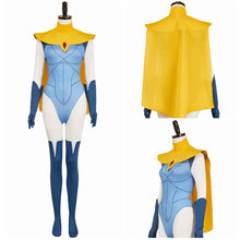 Laden Sie das Bild in den Galerie-Viewer, Dispatch Blonde Blazer Jumpsuit Mandy Cosplay Kostüm