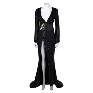 Elvira: Mistress Of The Dark Elvira Schwarz Kleid Cosplay Kostüm