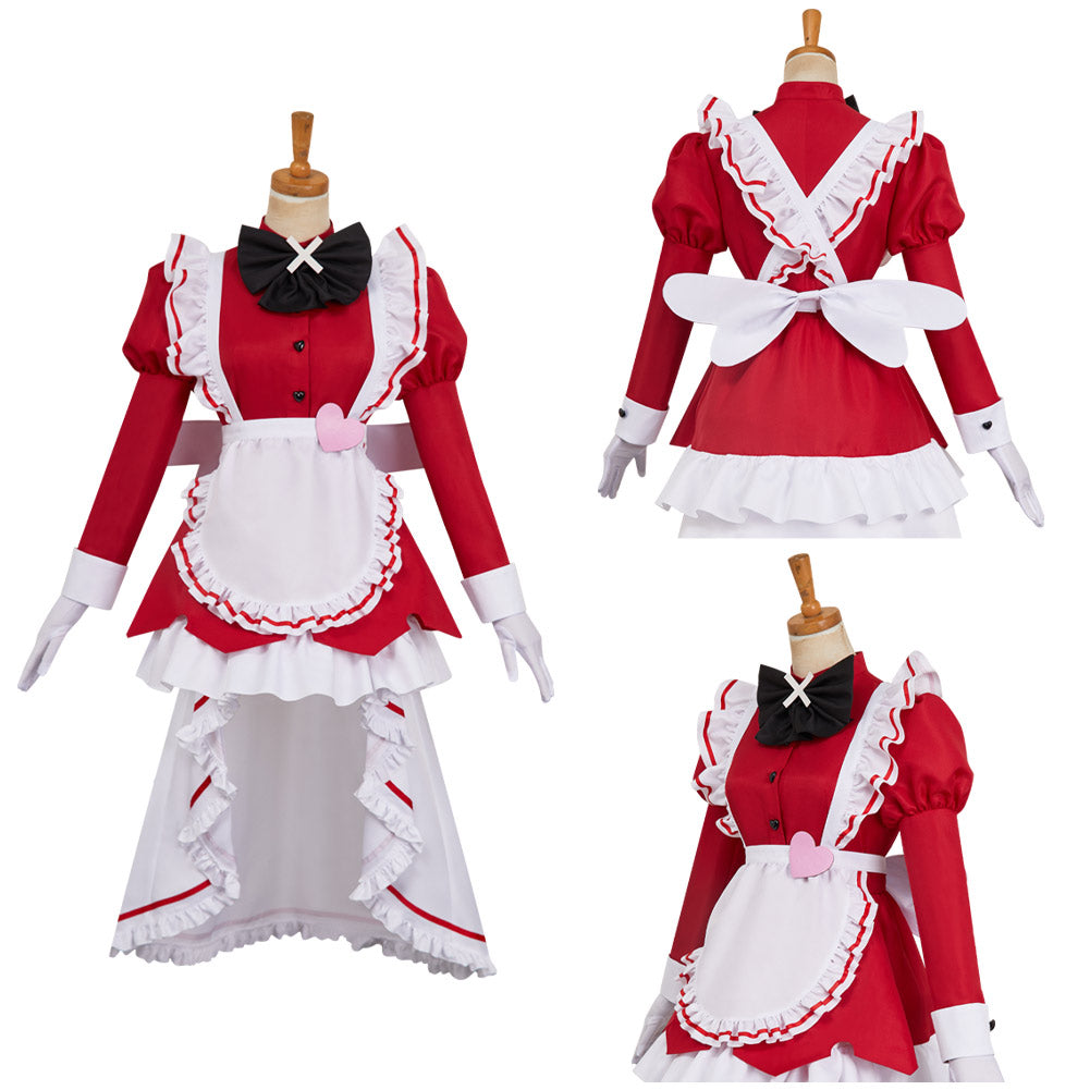Hazbin Hotel 2025 Carmilla Carmine Dienstmädchen Outfits Hellaverse Carmilla Cosplay Kostüm