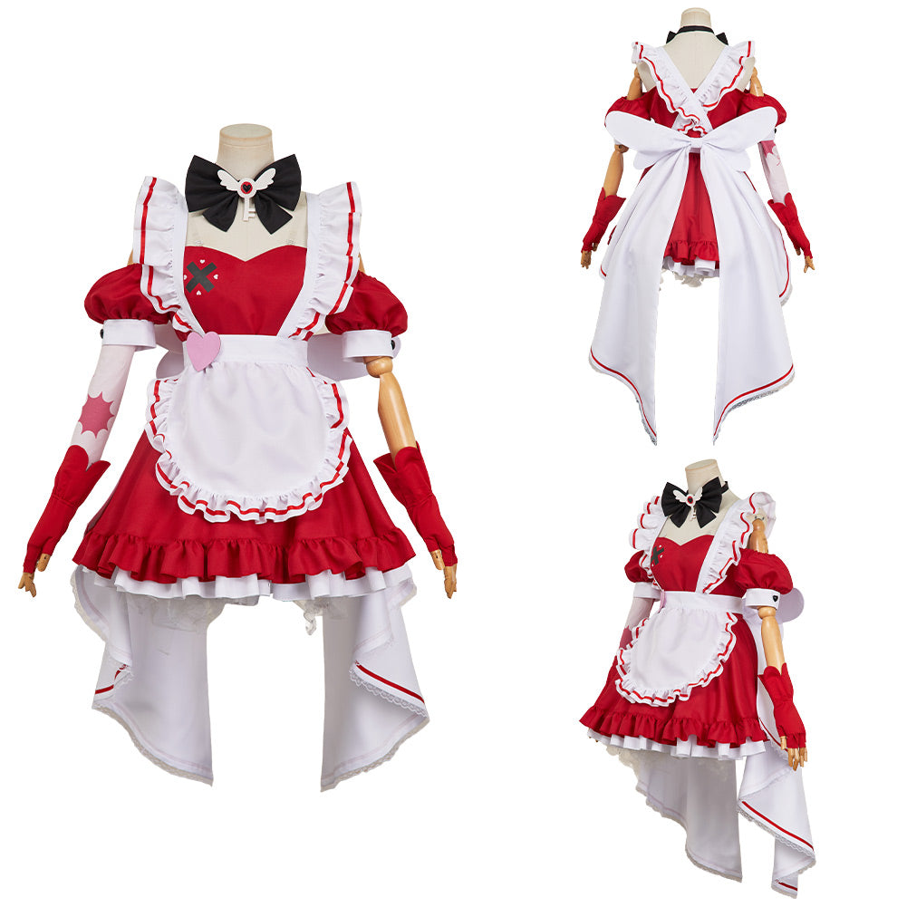 Hazbin Hotel 2025 Cherri Bomb Dienstmädchen Outfits Hellaverse Missy Cosplay Kostüm