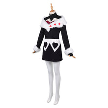 Laden Sie das Bild in den Galerie-Viewer, Hazbin Hotel 2025 Velvette schwarz Kostüm Set Velvet Cosplay Outfits