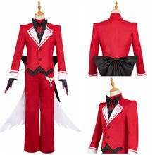 Laden Sie das Bild in den Galerie-Viewer, Hellaverse Alastor rot Kostüm Set Hazbin Hotel 2025 Alastor Cosplay Outfits
