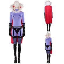 Laden Sie das Bild in den Galerie-Viewer, Hellaverse Valentino lila Outfit Hazbin Hotel 2025 Valentino Cosplay Kostüm