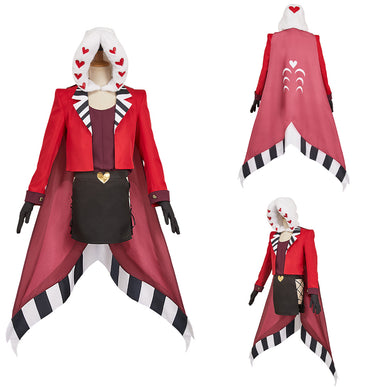 Hellaverse Valentino rot Kostüm Set Hazbin Hotel 2 Valentino Cosplay Outfits