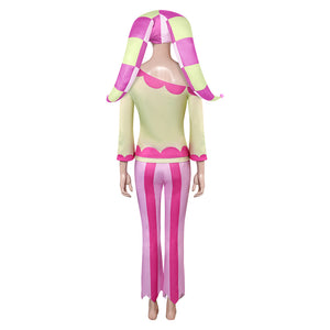 Helluva Boss Fizzarolli rosa Kostüm Set Cosplay Outfits