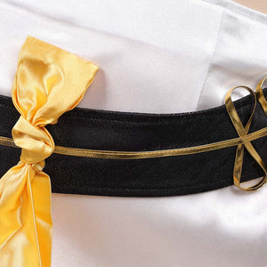 Huntix Golden Mira weiß Kostüm KPOP Demon Hunters Mira Cosplay Outfits