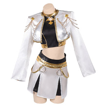 Laden Sie das Bild in den Galerie-Viewer, Huntix Golden Zoey weiß Kostüm KPOP Demon Hunters Zoey Cosplay Outfits