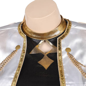 Huntix Golden Zoey weiß Kostüm KPOP Demon Hunters Zoey Cosplay Outfits