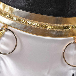 Huntix Golden Zoey weiß Kostüm KPOP Demon Hunters Zoey Cosplay Outfits