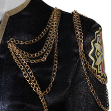 Laden Sie das Bild in den Galerie-Viewer, Huntrix Rumi Gold schwarz weiß Kostüm Cosplay Outfits