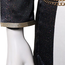 Laden Sie das Bild in den Galerie-Viewer, Huntrix Rumi Gold schwarz weiß Kostüm Cosplay Outfits
