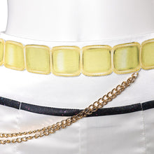 Laden Sie das Bild in den Galerie-Viewer, Huntrix Rumi Gold schwarz weiß Kostüm Cosplay Outfits