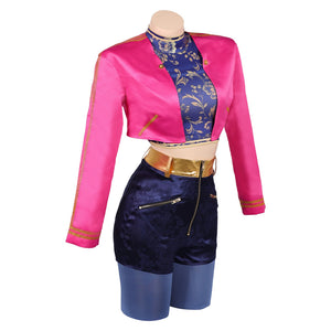 Huntrix Rumi rosa Outfits Kpop Demon Hunters Rumi Cosplay Kostüm