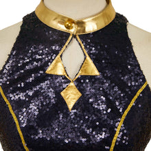 Laden Sie das Bild in den Galerie-Viewer, Huntrix Zoey Golden schwarz Kostüm Kpop Demon Hunters Mira Cosplay Outfits