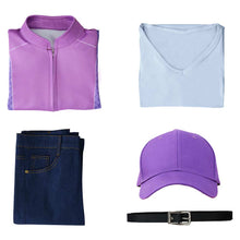 Laden Sie das Bild in den Galerie-Viewer, Judy Hopps lila Kostüm Set Zoomania Judy Cosplay Outfits