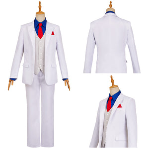Kazamatsuri Kyouichirou weiß Anzug The Dinner Table Detective Cosplay Kostüm