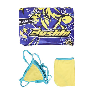 Kimberly Jackson blau Kostüm Set Street Fighter Kimberly Cosplay Outfits