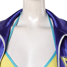Laden Sie das Bild in den Galerie-Viewer, Kimberly Jackson blau Kostüm Set Street Fighter Kimberly Cosplay Outfits