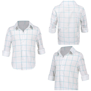 Kinder Jinu Saja weiß Shirt Kpop Demon Hunters Saja Boys Jinu Cosplay Outfits