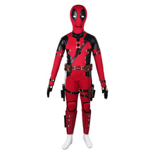 Laden Sie das Bild in den Galerie-Viewer, Kinder Jungen Deadpool &amp; Wolverine Deadpool Jumpsuit Cosplay Kostüm