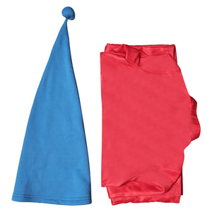Kinder Jungen Schneewittchen Zwerge rot Jumpsuot Cosplay Outfits  