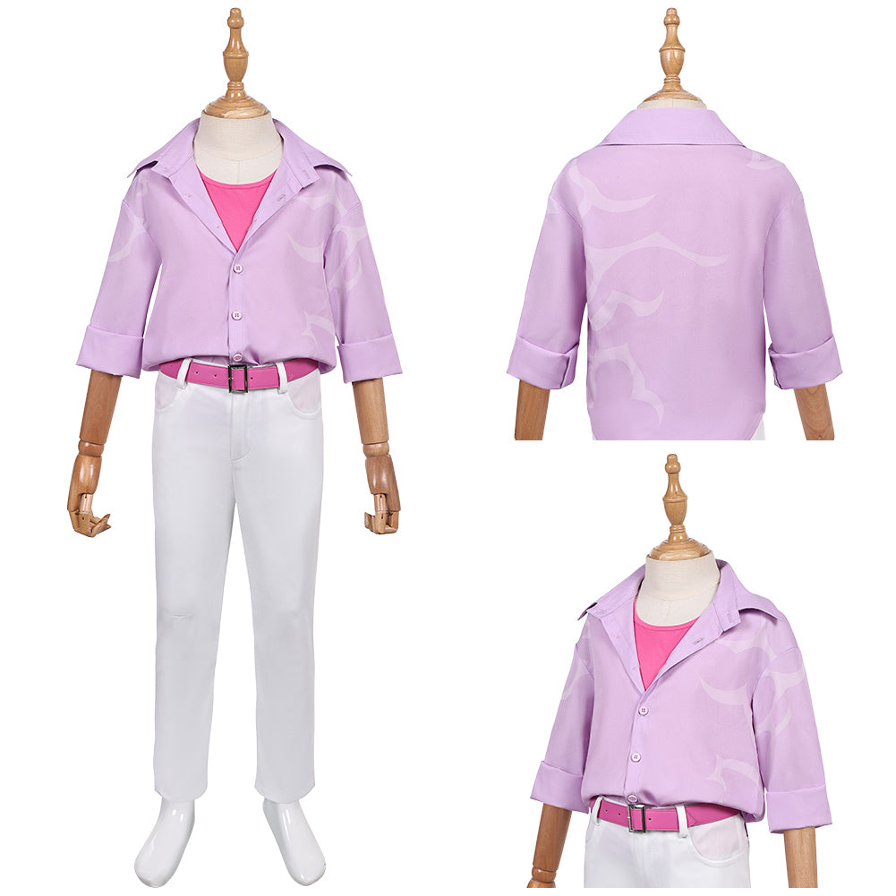 Kinder Junger Jinu Saja rosa Kostüm K-Pop: Demon Hunters Jinu Cosplay Outfits