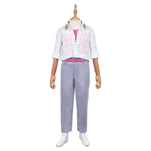 Kinder Junger Jinu Saja weiß Kostüm Set K-Pop: Demon Hunters Saja Boys Jinu Cosplay Outfits