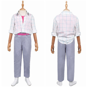 Kinder Junger Jinu Saja weiß Kostüm Set K-Pop: Demon Hunters Saja Boys Jinu Cosplay Outfits