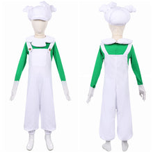 Laden Sie das Bild in den Galerie-Viewer, Kinder Luigi weiß Kostüm Der Super Mario Galaxy Film Luigi Cosplay Outfit