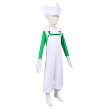 Laden Sie das Bild in den Galerie-Viewer, Kinder Luigi weiß Kostüm Der Super Mario Galaxy Film Luigi Cosplay Outfit
