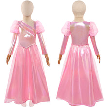 Laden Sie das Bild in den Galerie-Viewer, Kinder Mädchen Glinda rosa Kleid Wicked for Good Cosplay Outfits